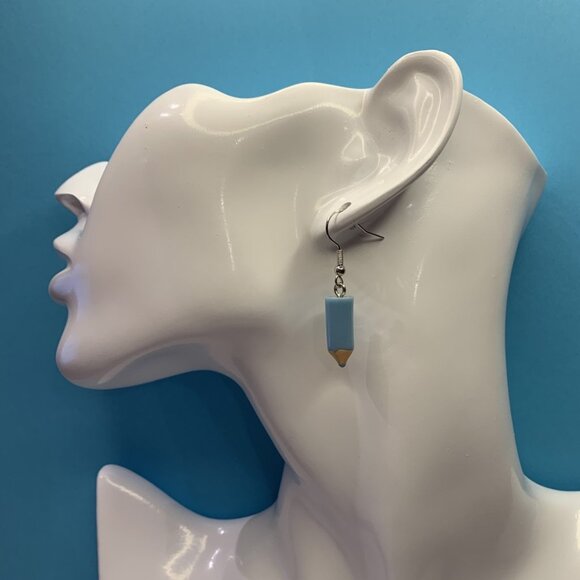 Pencil Earring, Teacher Appreciation Gift, Teacher Earring, School Earring, Art - Picture 3 of 4